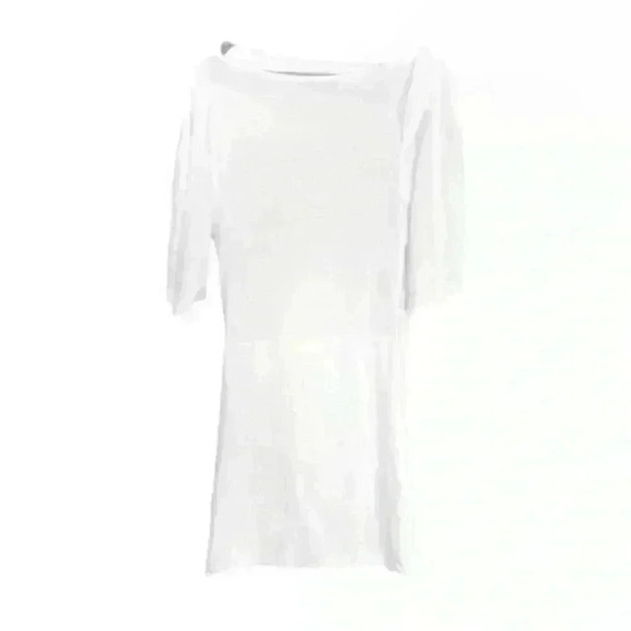IRO Womens Palmero 3/4 Sleeve Boat Neck Mini Dress in White. Size Small - Picture 8 of 13